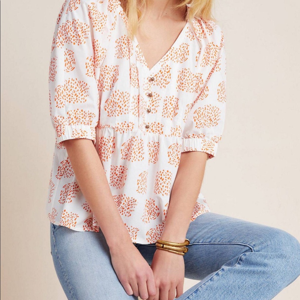 Moglea Danae Poplin Babydoll Blouse